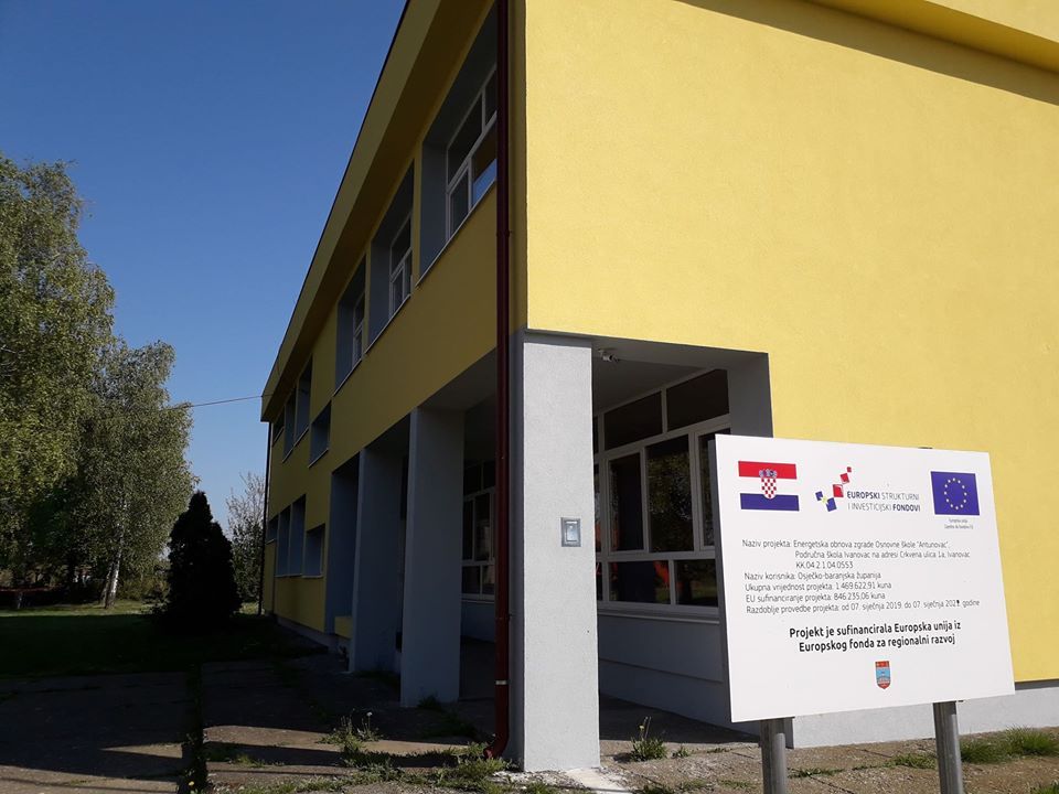 Završeni radovi energetske obnove područne škole „OŠ Antunovac“ u Ivanovcu