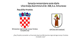 Sanacija nerazvrstane ceste dijela Ulice kralja Zvonimira k.č.br. 368, k.o. Antunovac