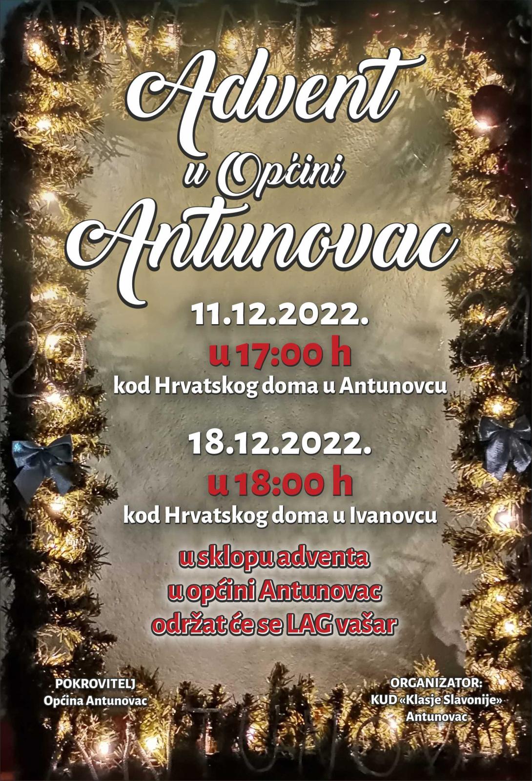 Advent u Antunovcu plakat