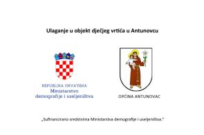 Ulaganje u objekt dječjeg vrtića u Antunovcu