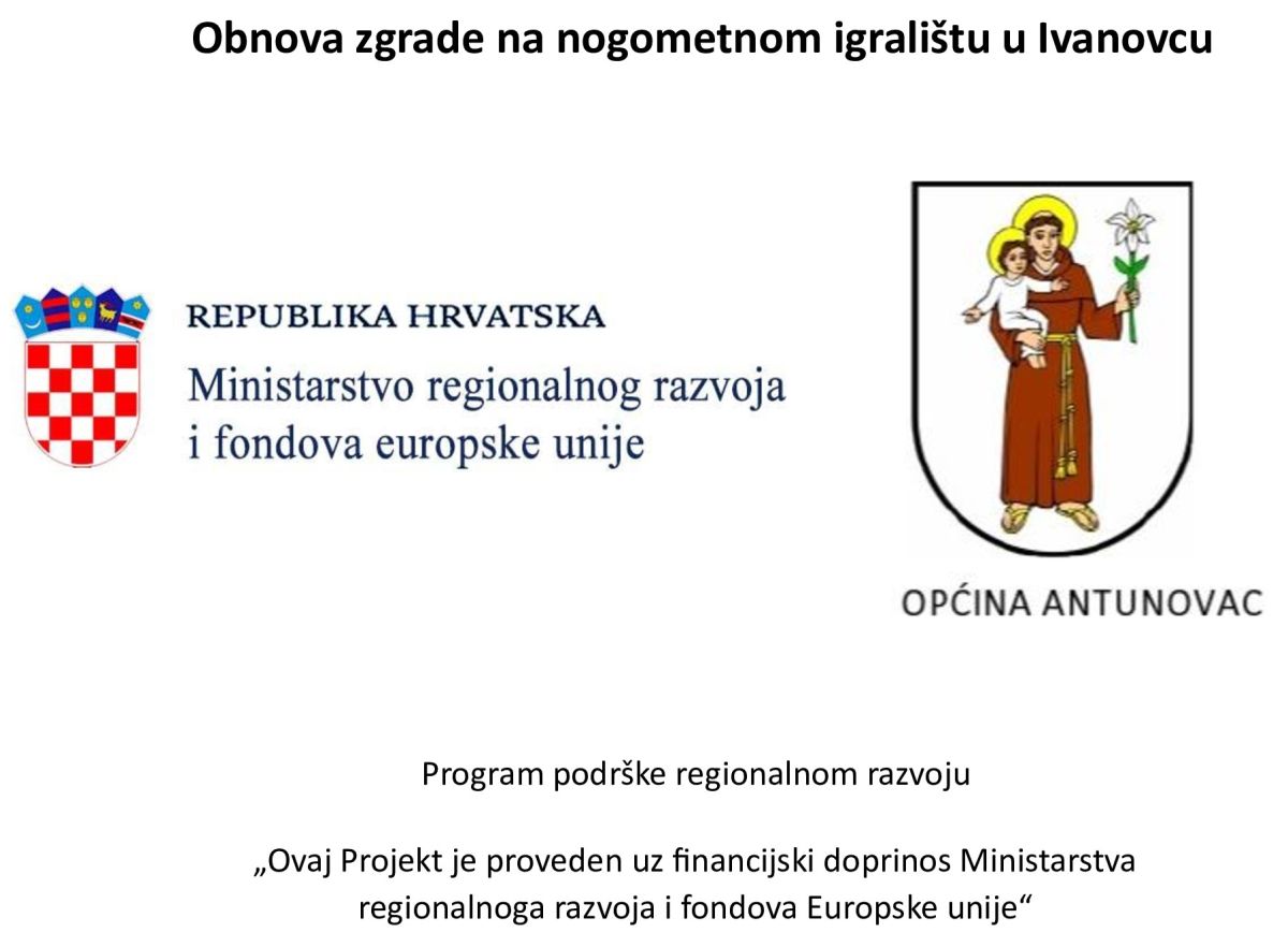 Obnova zgrade na nogometnom igralištu u Ivanovcu